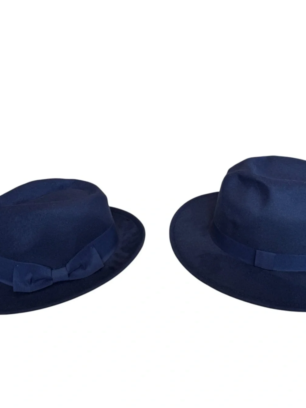 NEW Peter Grimm Collection Navy Wool Felt Fedora Hat Western Boho Ranch Style